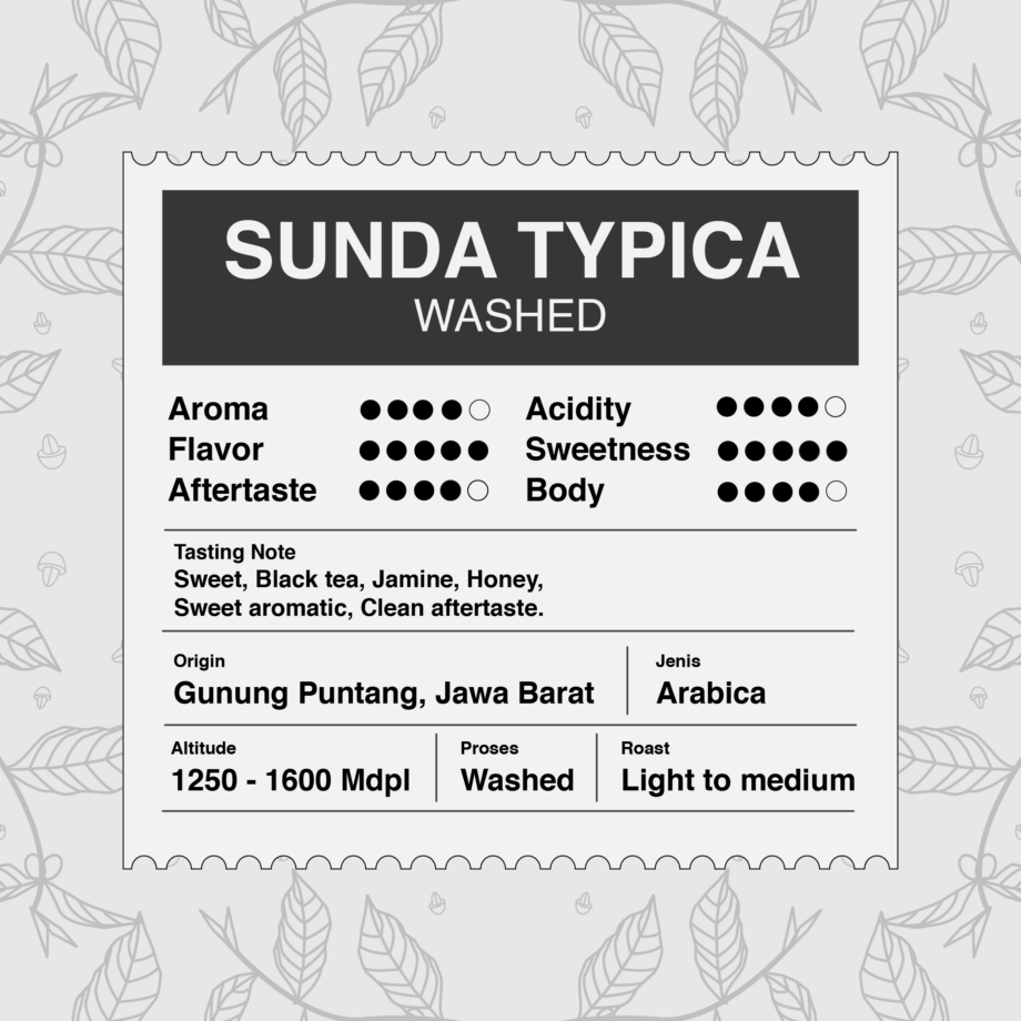 Typica Washed 002 Arabica Sunda Typica Washed | Single Varietal (Limited)